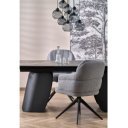 VARELLI bővíthető étkezőasztal 180–260 cm – fekete márvány