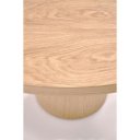 ELMWOOD bővíthető kerek étkezőasztal - 120–200 cm – természetes tölgy