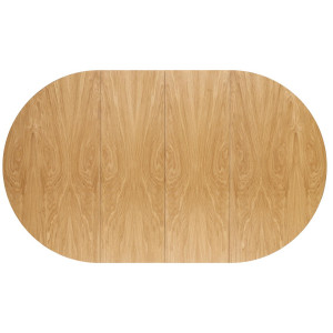 ELMWOOD bővíthető kerek étkezőasztal - 120–200 cm – természetes tölgy