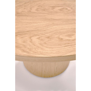ELMWOOD bővíthető kerek étkezőasztal - 120–200 cm – természetes tölgy