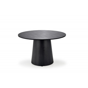 CORVEN kerek étkezőasztal - 120 cm – fekete