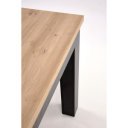 LORCEN bővíthető étkezőasztal 120–160 cm – Artisan tölgy / fekete