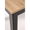LORCEN bővíthető étkezőasztal 120–160 cm – Artisan tölgy / fekete