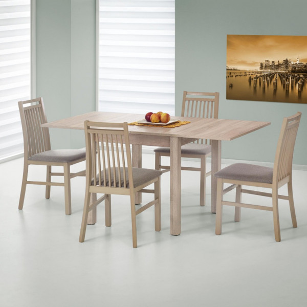 BRANO bővíthető étkezőasztal 80–160 cm – Sonoma tölgy