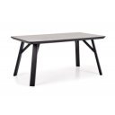 KERWIN modern étkezőasztal 160 cm – világos beton / fekete