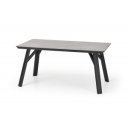 KERWIN modern étkezőasztal 160 cm – világos beton / fekete