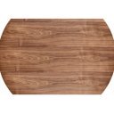 RIVERT modern kerek étkezőasztal - 136 cm – dió