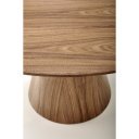 RIVERT modern kerek étkezőasztal - 136 cm – dió