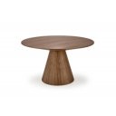 RIVERT modern kerek étkezőasztal - 136 cm – dió