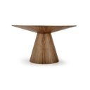 RIVERT modern kerek étkezőasztal - 136 cm – dió