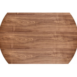 RIVERT modern kerek étkezőasztal - 136 cm – dió