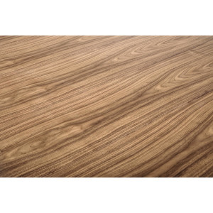 RIVERT modern kerek étkezőasztal - 136 cm – dió