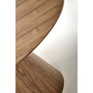 RIVERT modern kerek étkezőasztal - 136 cm – dió