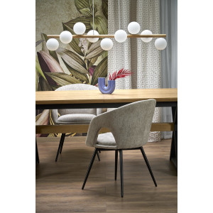 ASTER bővíthető étkezőasztal 180–300 cm – természetes tölgy / fekete