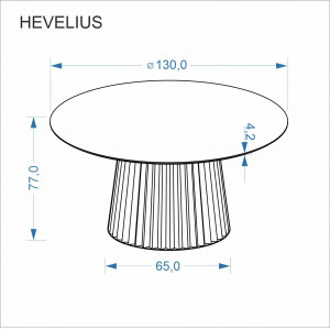 LORVIK modern kerek étkezőasztal 130 cm – dió / fekete