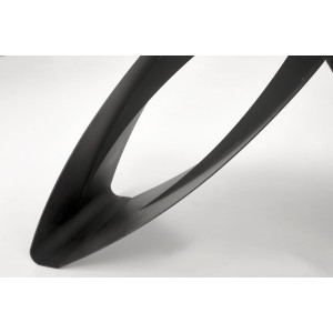 SALVINO bővíthető étkezőasztal 180–260 cm – fekete márvány / fekete