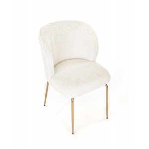 NUVA modern bouclé étkezőszék - bézs HALMAR