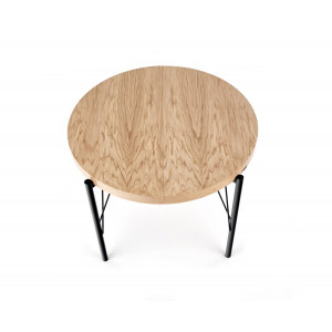 ARDEN bővíthető étkezőasztal 100–300 cm – tölgy / fekete