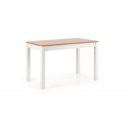 LUNAR étkezőasztal 120 cm – Sonoma tölgy / fehér