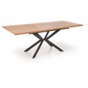 NORVIN bővíthető étkezőasztal 160–200 cm – tölgy / fekete