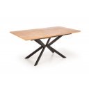 NORVIN bővíthető étkezőasztal 160–200 cm – tölgy / fekete