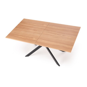 NORVIN bővíthető étkezőasztal 160–200 cm – tölgy / fekete