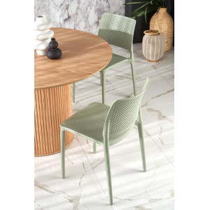 LYSAR kör alakú étkezőasztal 120 cm – tölgy