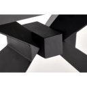 CALDER bővíthető étkezőasztal 180–230 cm – fehér márvány / fekete