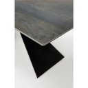 CALDER bővíthető étkezőasztal 180–230 cm – kék márvány / fekete