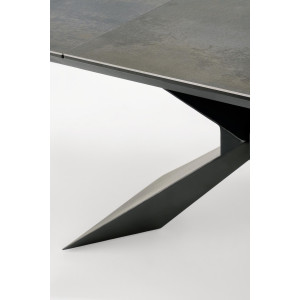 CALDER bővíthető étkezőasztal 180–230 cm – kék márvány / fekete