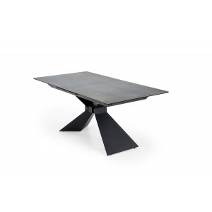 CALDER bővíthető étkezőasztal 180–230 cm – kék márvány / fekete