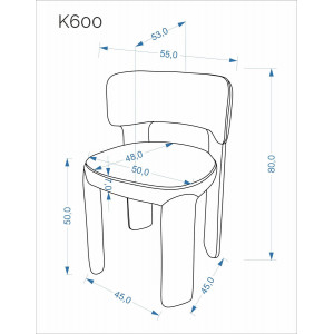 LUXARO modern kárpitozott étkezőszék – bézs