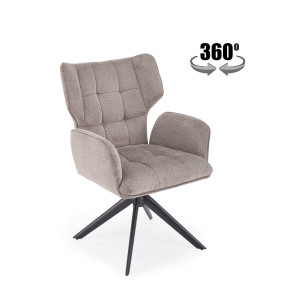VENTARO modern forgatható étkezőszék - szürke