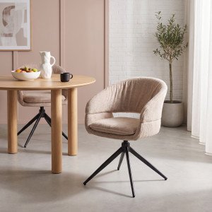 ZERANO modern forgatható étkezőszék - cappuccino HALMAR
