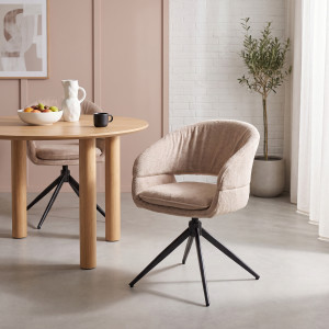 ZERANO modern forgatható étkezőszék - cappuccino HALMAR