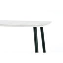 ARVIS étkezőasztal 120 cm – fehér márvány / fekete