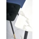 ARVIS étkezőasztal 120 cm – fehér márvány / fekete