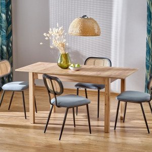 SKAREN bővíthető étkezőasztal 118–158 cm – Craft tölgy Bővíthető étkezőasztalok