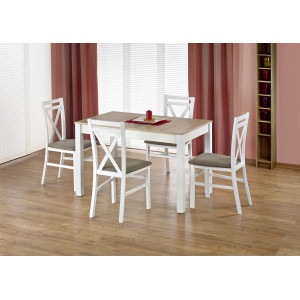SKAREN bővíthető étkezőasztal 118–158 cm – Sonoma tölgy / fehé