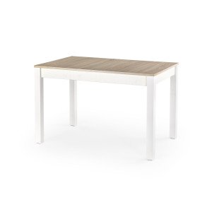 SKAREN bővíthető étkezőasztal 118–158 cm – Sonoma tölgy / fehé Bővíthető étkezőasztalok