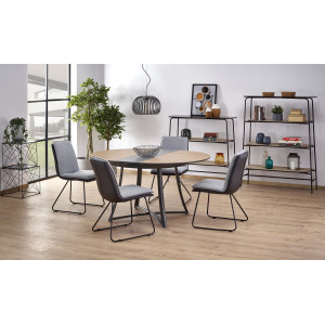 TARANTO bővíthető étkezőasztal 118–148 cm – tölgy / grafit