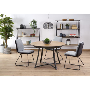 TARANTO bővíthető étkezőasztal 118–148 cm – tölgy / grafit