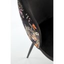 CANVAS modern étkezőszék – fekete / mintás