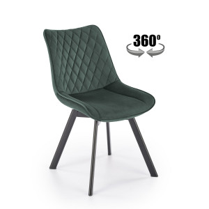 FOLD modern forgatható étkezőszék – sötétzöld