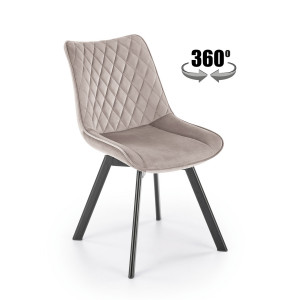 FOLD modern forgatható étkezőszék – bézs