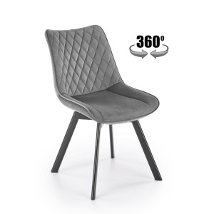 FOLD modern forgatható étkezőszék – sötétszürke
