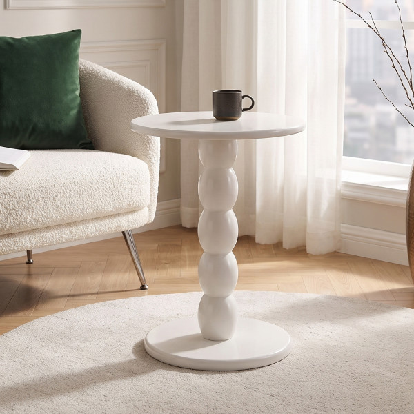 NORVIA lerakóasztal – fehér - 40cm