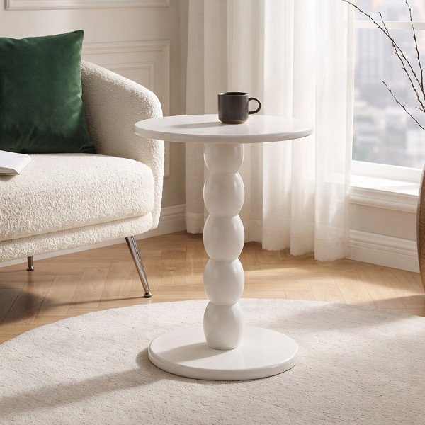 NORVIA lerakóasztal – fehér - 40cm