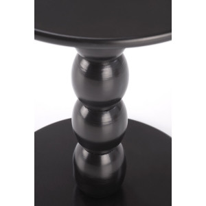 NORVIA dohányzóasztal – fekete - 40cm