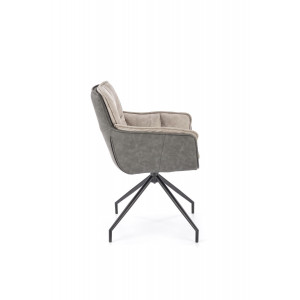 PLEAT modern forgatható étkezőszék – szürke